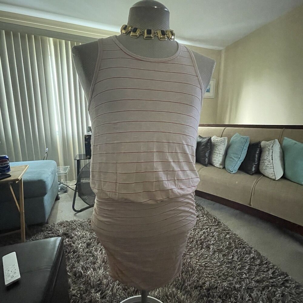 Sundry For Evereve Dress Size 1 Small The Weekender Striped Sleeveless Tank